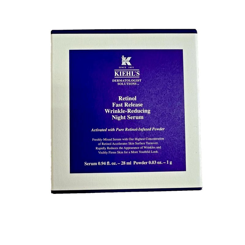 Kiehl's Dermatologist Solution Retinol Fast Release Wrinkle Reducing Night Serum 0.97 Oz